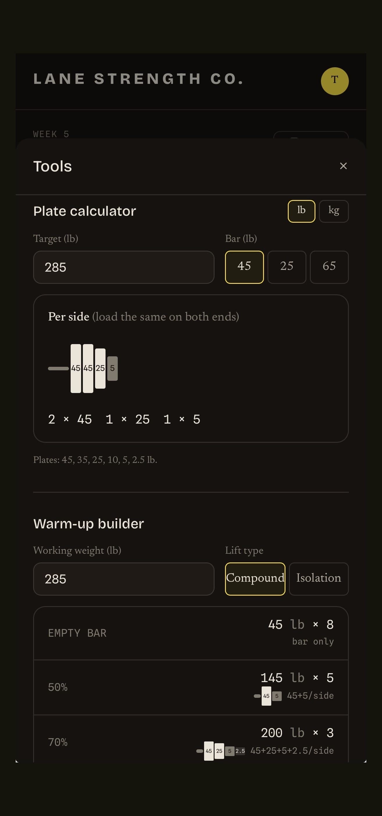 Active session + in-session toolbox